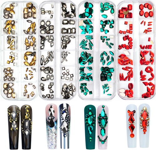 12box set crystal - 12box/set, rhinestone