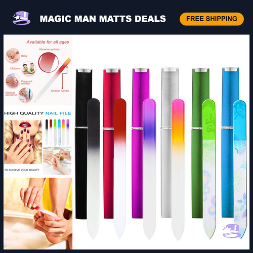 Pack crystal glass nail - 6,