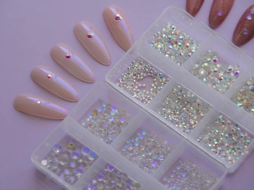 1000 aurora crystal nail - 1000,