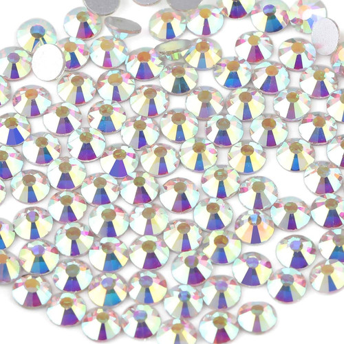Flat back crystal rhinestones - flat,