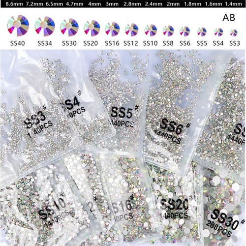 1440pcs crystal nail - 1440pcs,