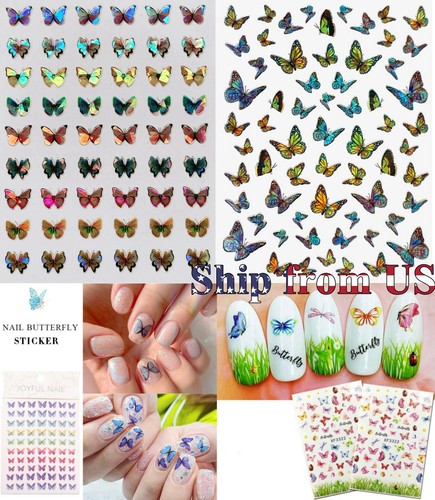 Butterfly nail sticker - butterfly,