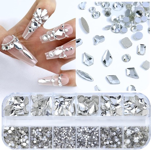 3200pcs nail art - art, rhinestones
