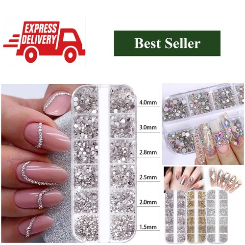 2400pcs nail rhinestones - 2400pcs,