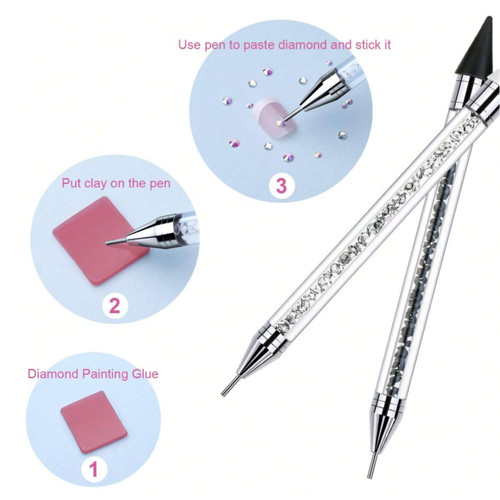 Double ended rhinestone - rhinestone, picker