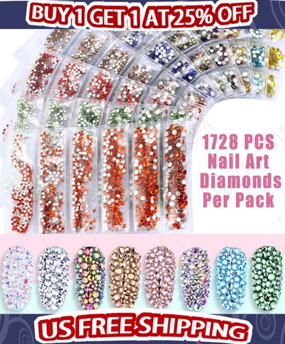 1728 pcs nail art rhinestone - art,