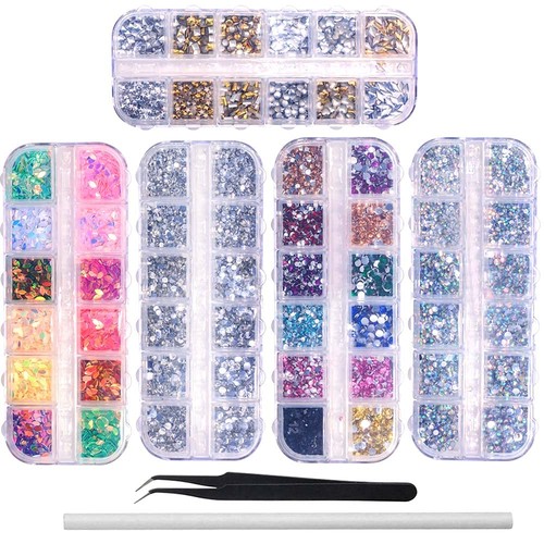 6400pcs nail art rhinestones - art,