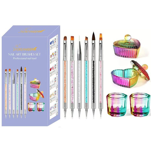 Nail art brush - nail, cup