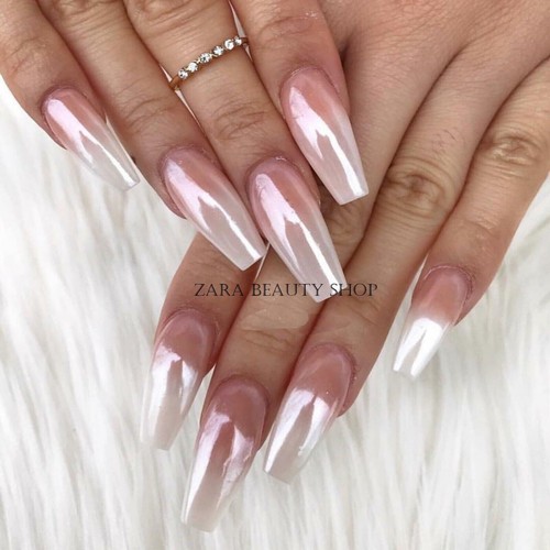 White chrome powder - white,