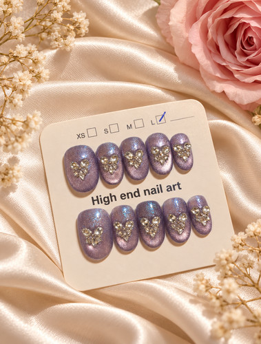 Handmade purple shimmer press - shimmer,
