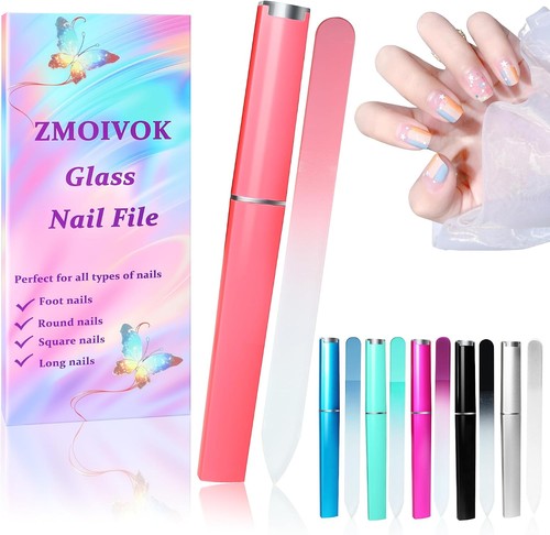 Pcs glass nail - 6, file